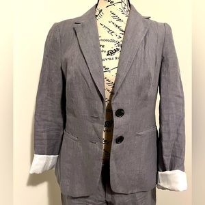 Mexx Women’s grey 100% linen blazer